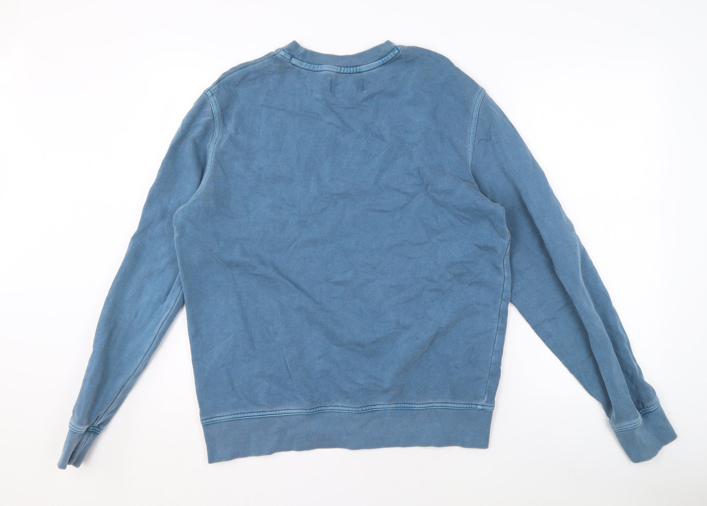 Marks and Spencer Men's Blue Pullover Sweatshirt - M