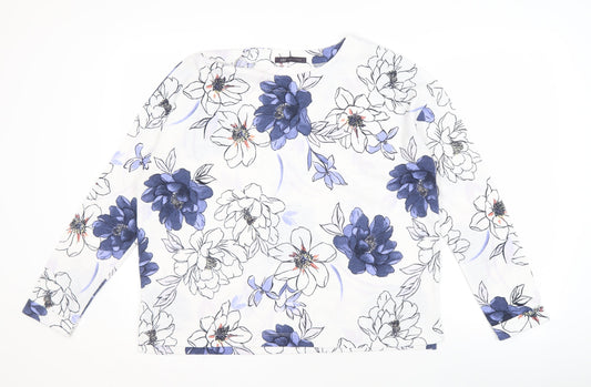 Marks and Spencer Women's Floral Top Size 12 Multicoloured