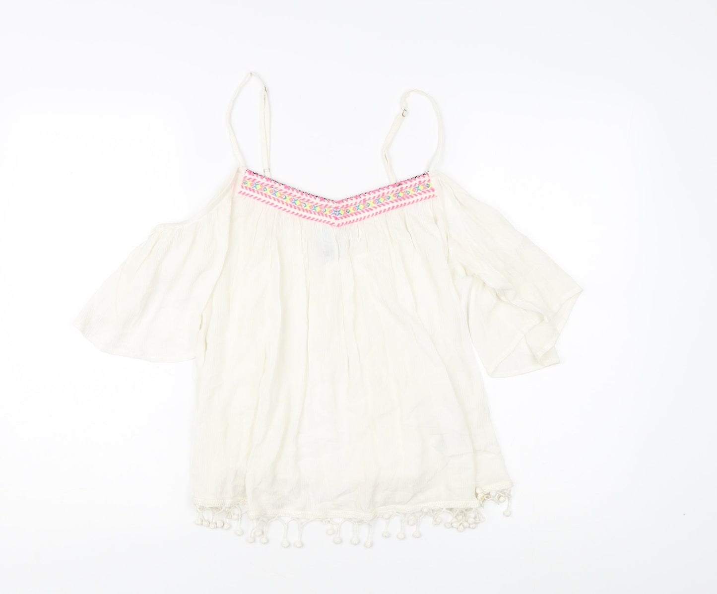 Superdry Women's Ivory Camisole Off Shoulder Top