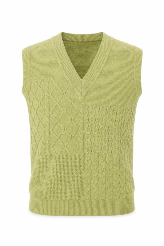 Next Men’s Green Cable-Knit Vest S