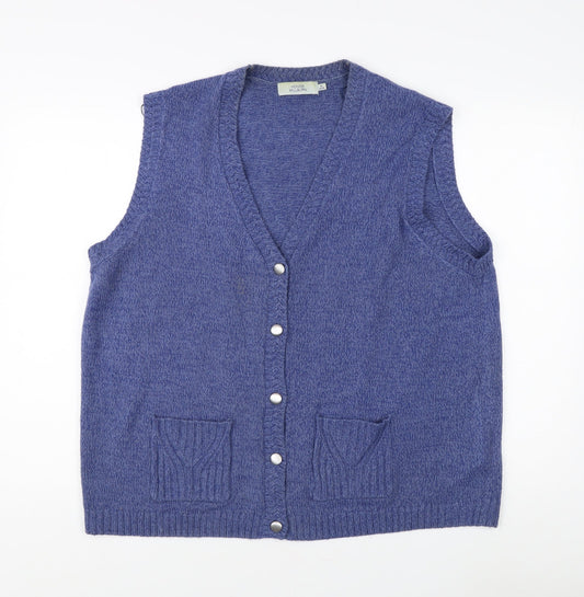Honor Millburn Women's Purple Acrylic Vest XL