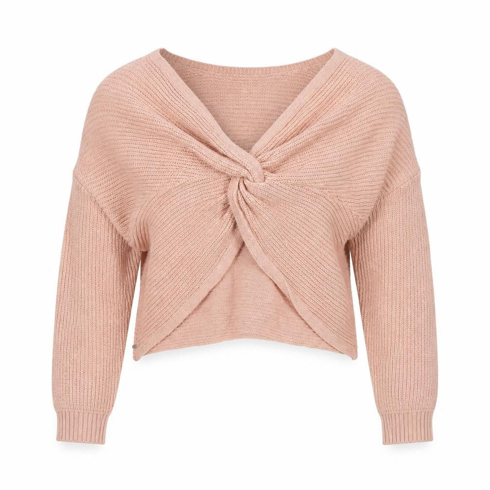 Hollister Women's Pink Open-Knit Pullover Jumper S