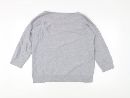 Banana Republic Women's Grey Pullover Jumper L