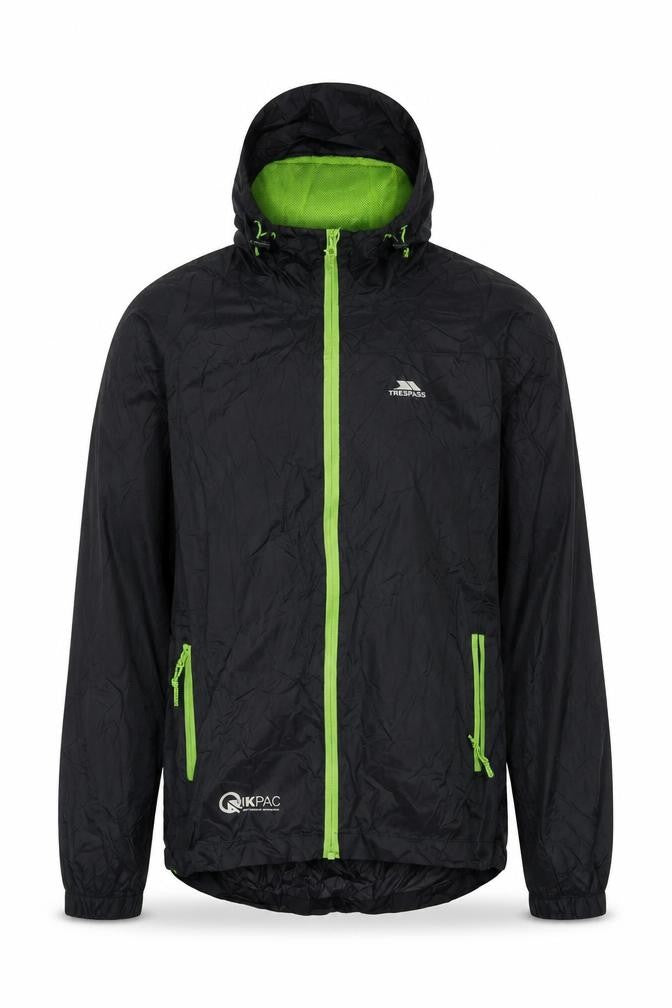 Trespass Men's Black XS Windbreaker Outdoor Jacket