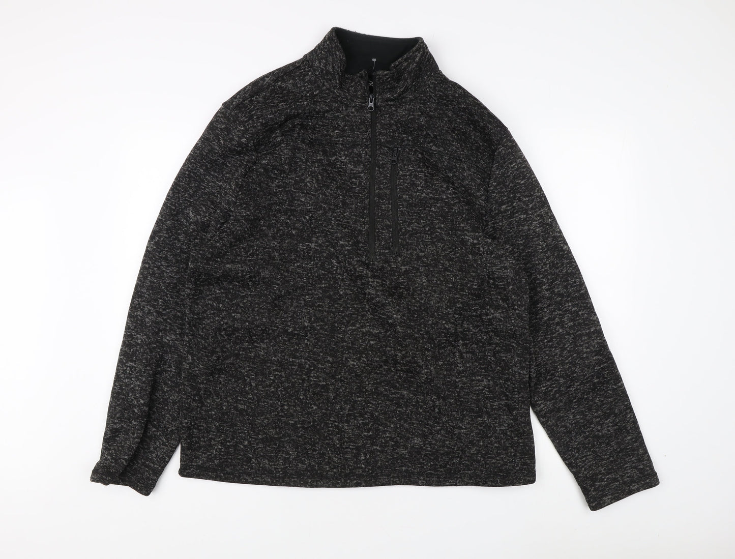 Crane Men's XL Black 1/4 Zip Sweatshirt