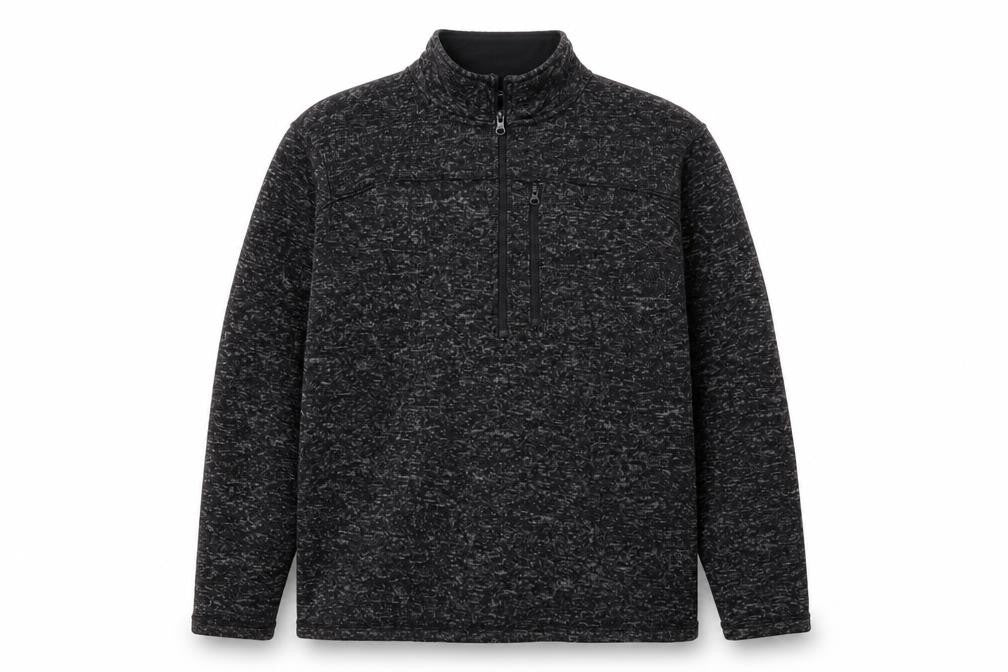 Crane Men's XL Black 1/4 Zip Sweatshirt