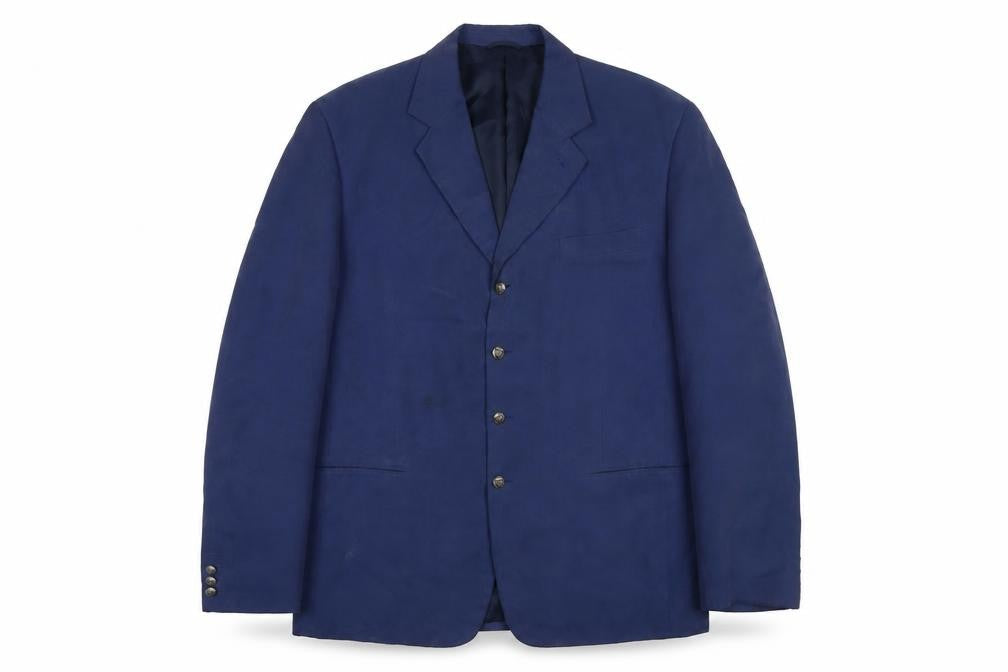Uomo Desideri Men's Blue Blazer, Size 44, Formal Jacket