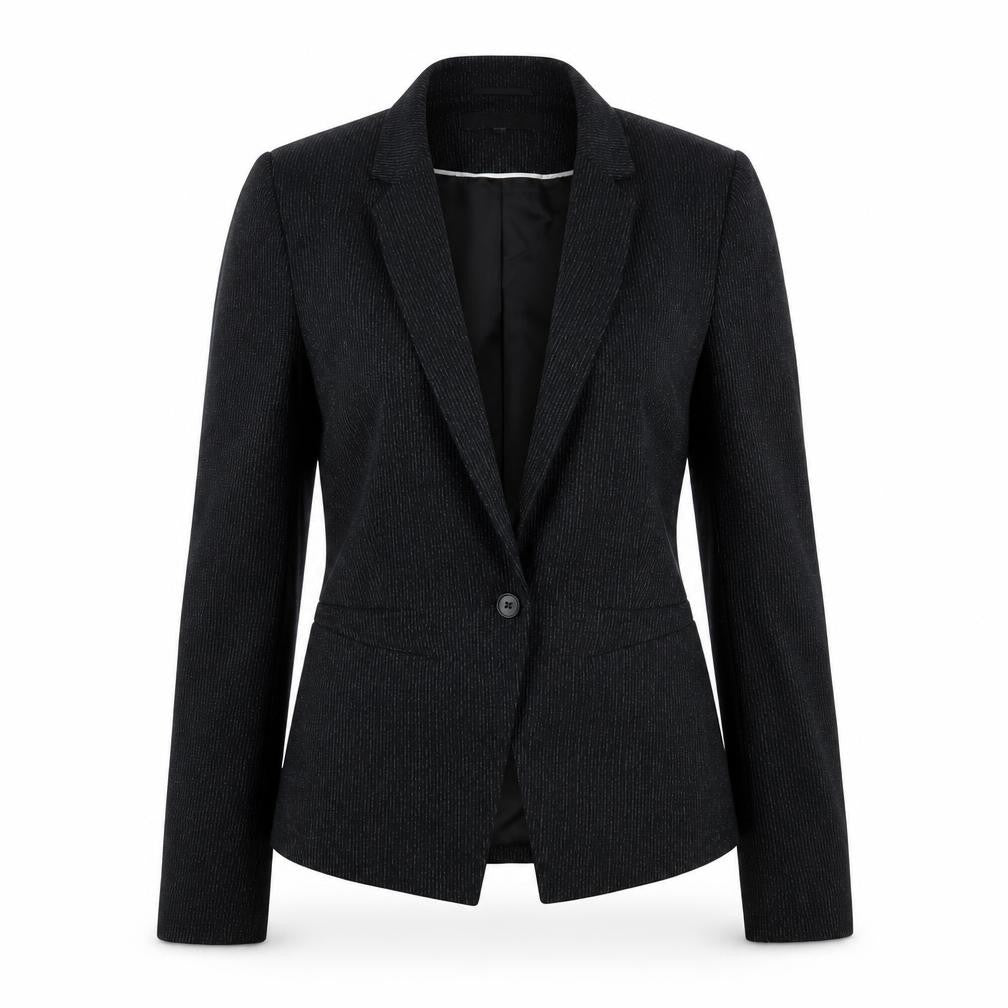 Next Women's Black Pinstripe Blazer Size 10 Tall