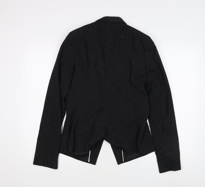Next Women's Black Pinstripe Blazer Size 10 Tall