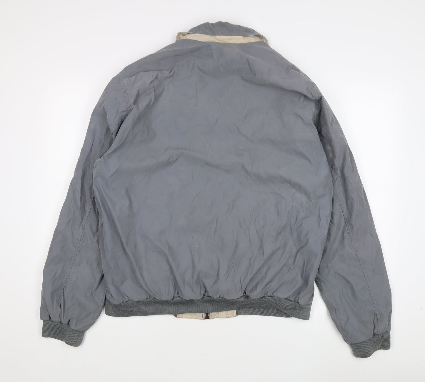Savatini Men's Grey Bomber Jacket L