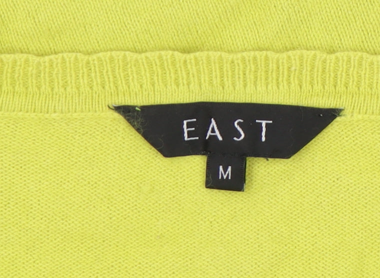 East Women's Green V-Neck Pullover Jumper M
