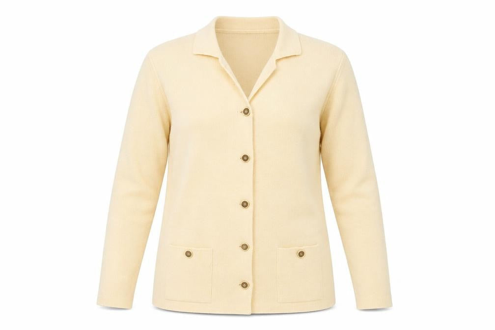 Bonmarché Women's Beige Cardigan M - Buttoned Acrylic