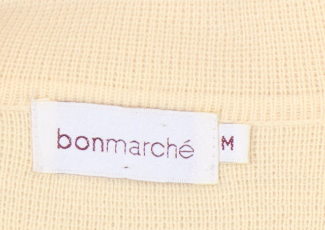 Bonmarché Women's Beige Cardigan M - Buttoned Acrylic