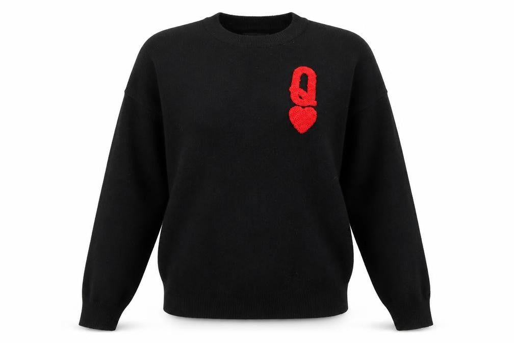 QED London Women's Black Pullover Jumper M/L