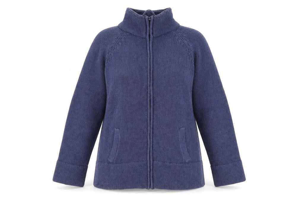 Marks & Spencer Women's Blue Full Zip Jumper Size 20