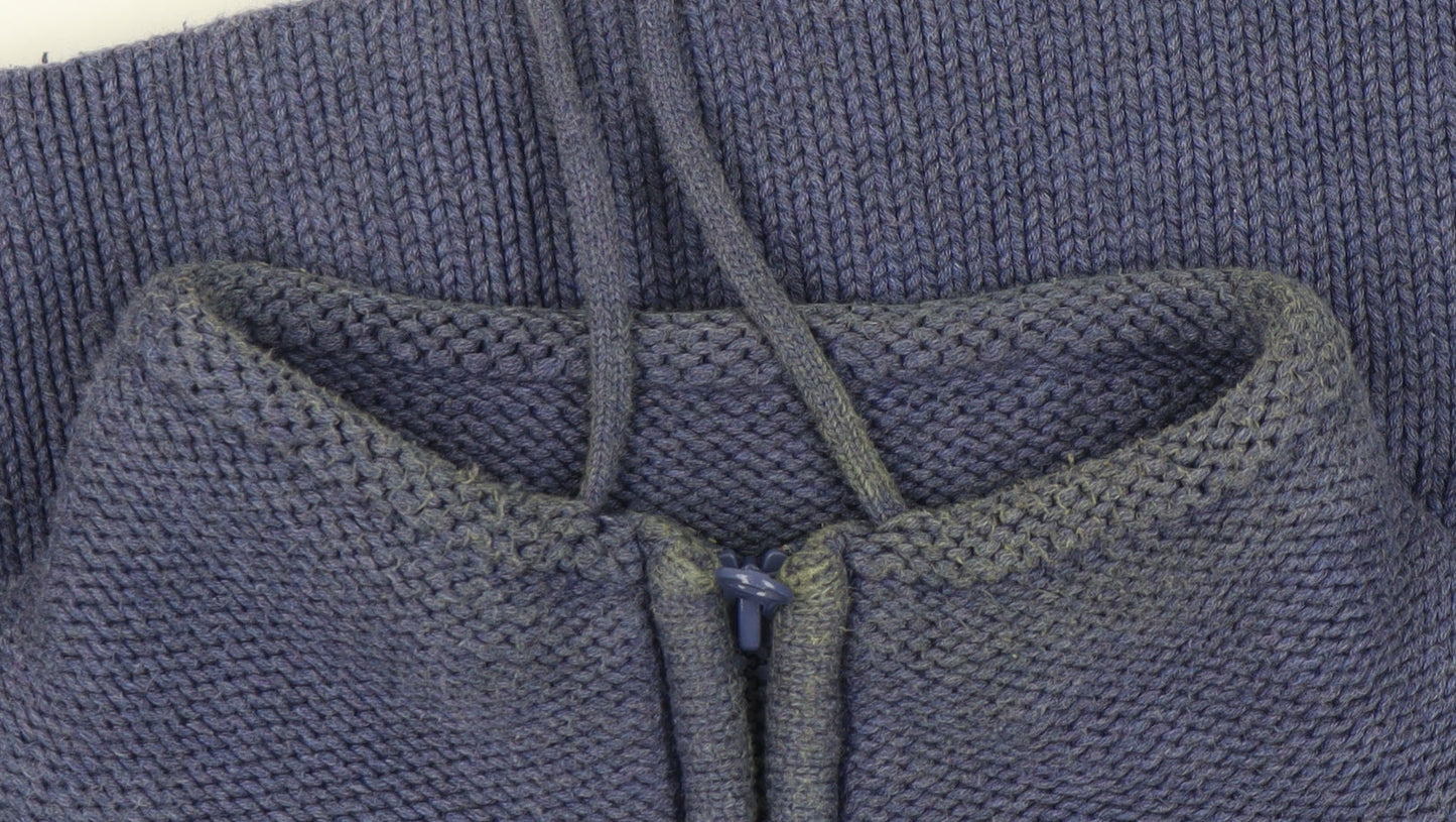 Marks and Spencer Women's Blue Full Zip Jumper Size 20
