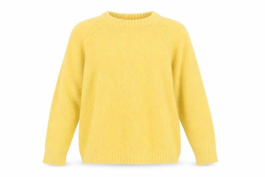 Front view of Red Herring Women's Yellow jumper, size 12