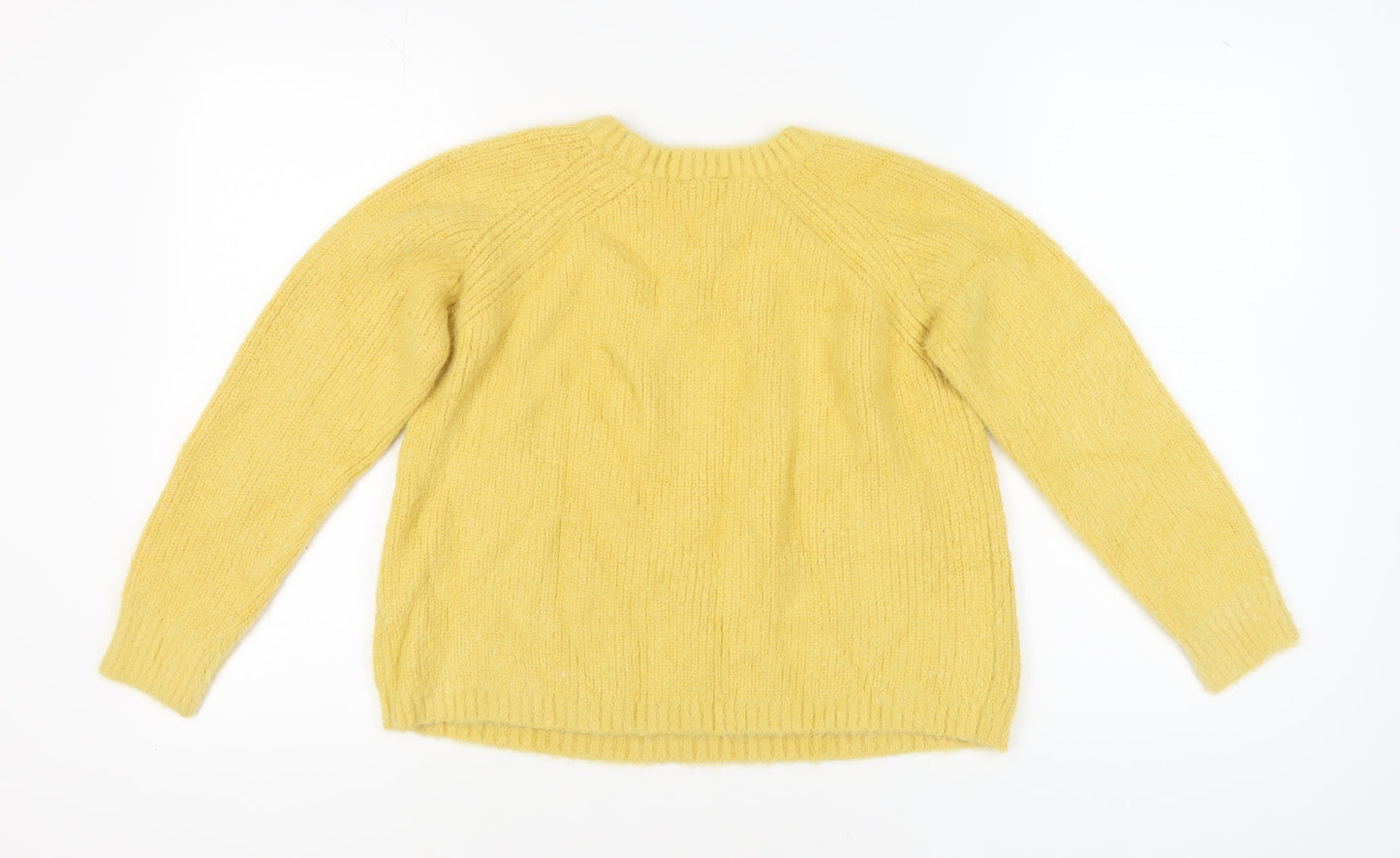 Red Herring Women's Yellow Pullover Jumper Size 12