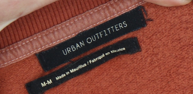 Urban Outfitters Women's Brown Cropped Long Sleeve T-Shirt
