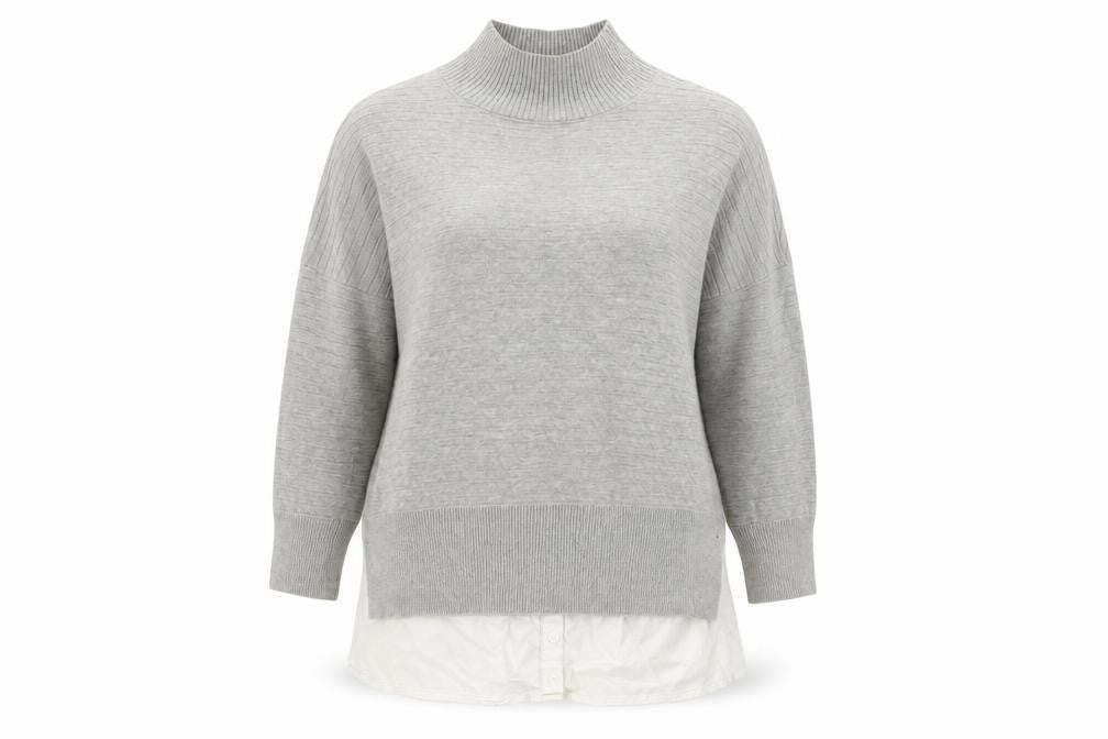 French Connection Women's Grey Pullover Jumper S