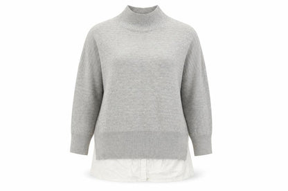Front view of French Connection Women's Grey jumper S