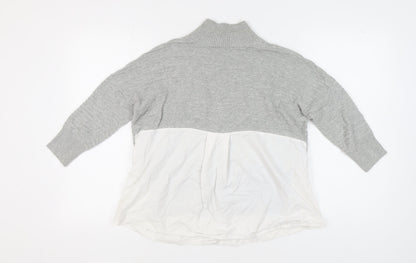 Back view of French Connection Women's Grey jumper S