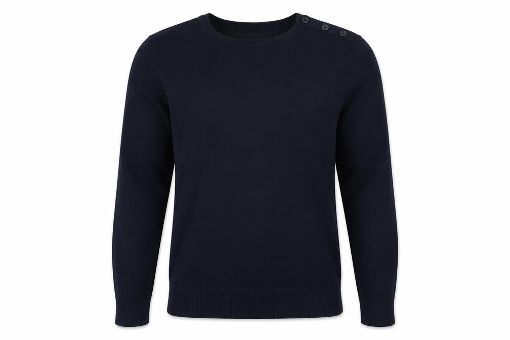 Nautica Men's Blue XL Pullover Jumper, Cotton, Crew Neck