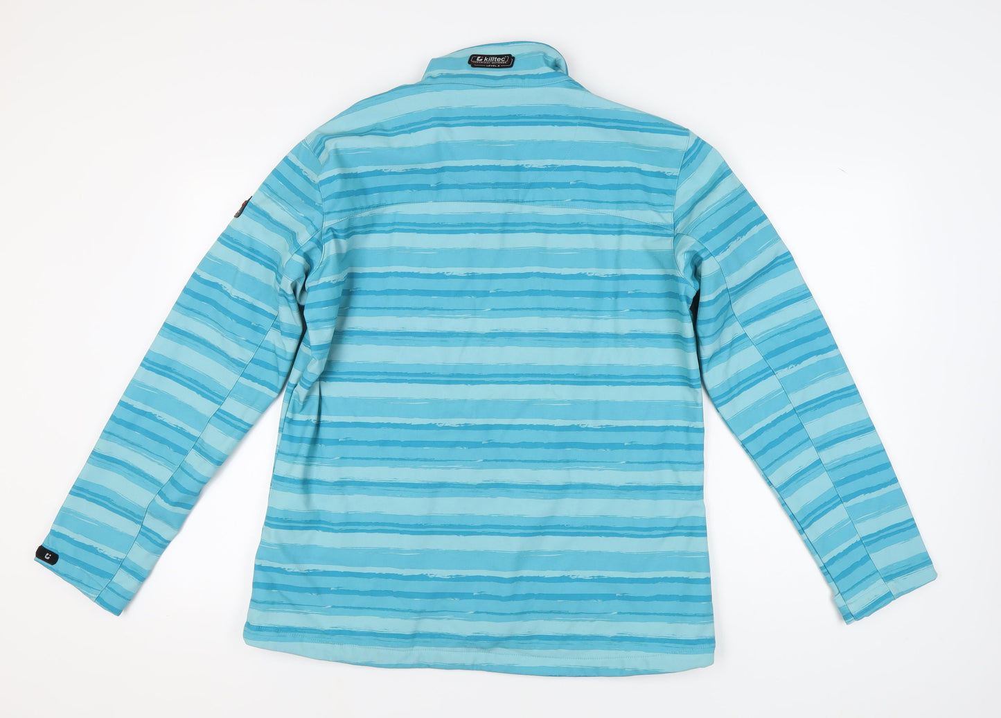 Killtec Women's Blue Striped Jacket Size 18 Windbreaker