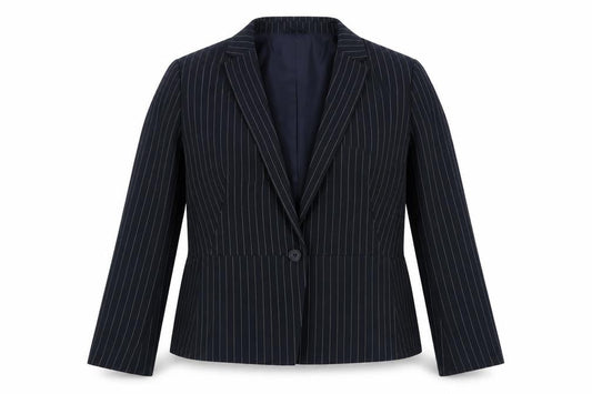 Marks & Spencer Women's Black Pinstripe Blazer UK 16