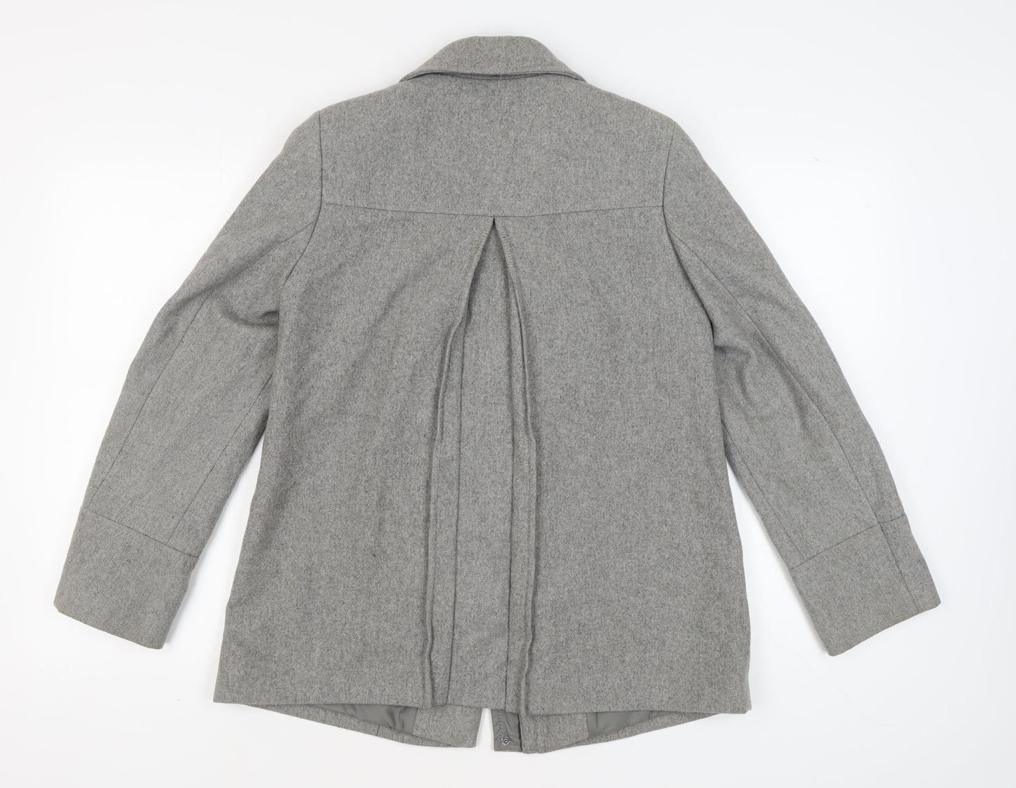 Marks and Spencer Women's Grey Wool Blend Toggle Coat