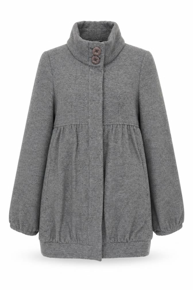 Jane Norman Women's Grey Herringbone Coat Size 8