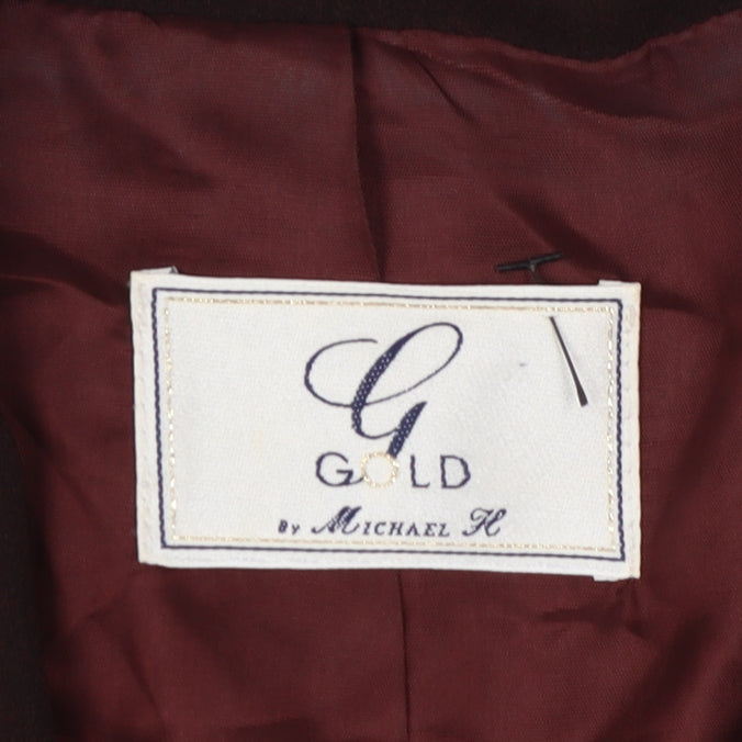 GOLD by Michael H Women's Blazer, Size 18, Burgundy
