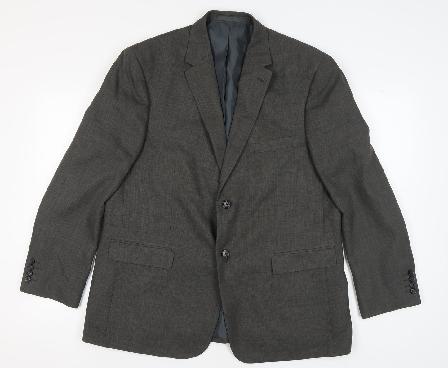 Greenwoods Men's Grey Regular Fit Blazer 46R