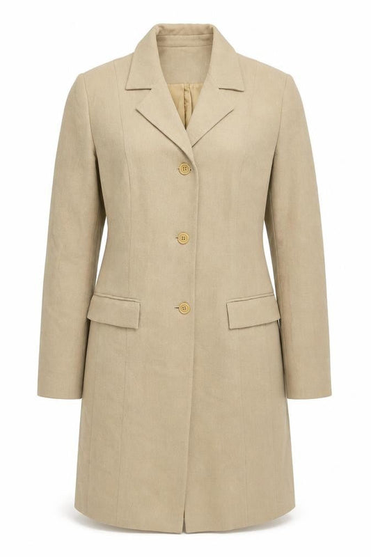 Linea Women's Beige Long Blazer Size 12