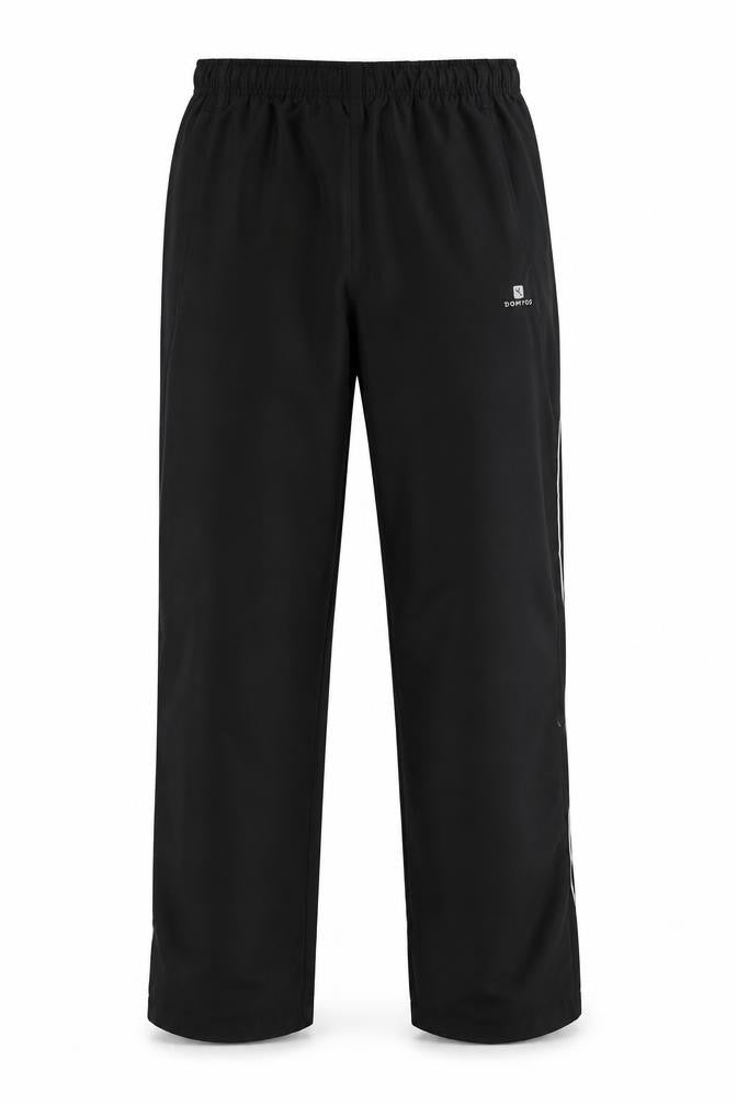Domyos Men's Black Trousers - M, Regular Fit, Casual