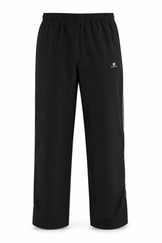 Domyos Men's Black Trousers - M, Regular Fit, Casual