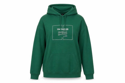 H&M Womens Green Pullover Hoodie XS