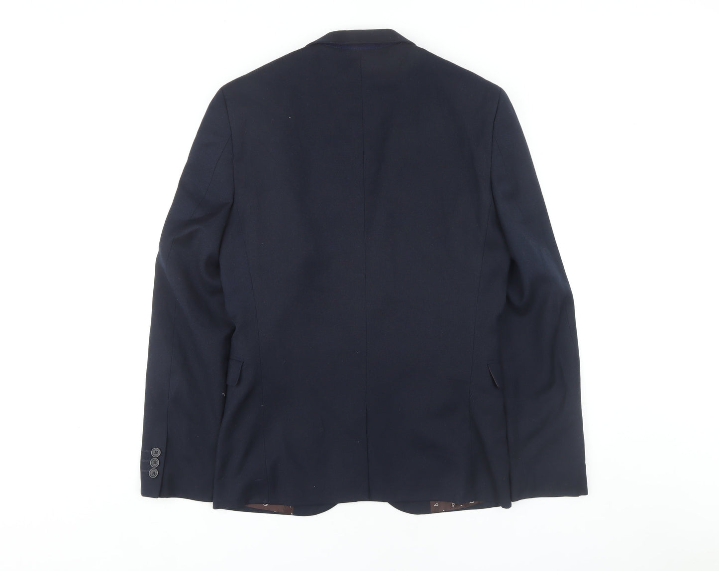 Next Men's Blue Regular Fit Blazer, Size 36R Business