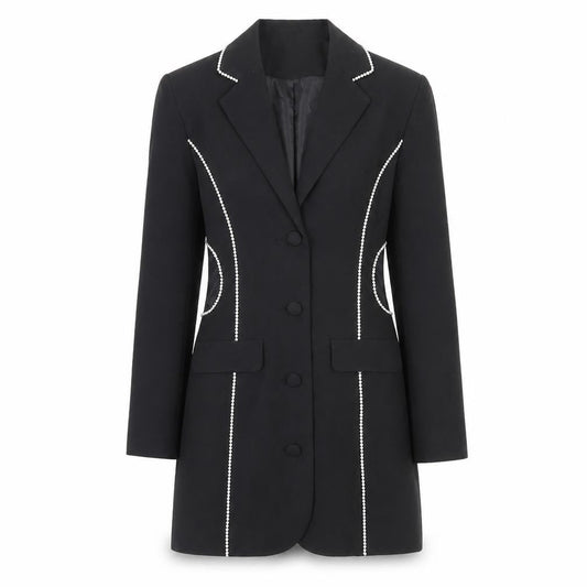AsYou Women's Black Jacket Dress, Size 8, Party Style