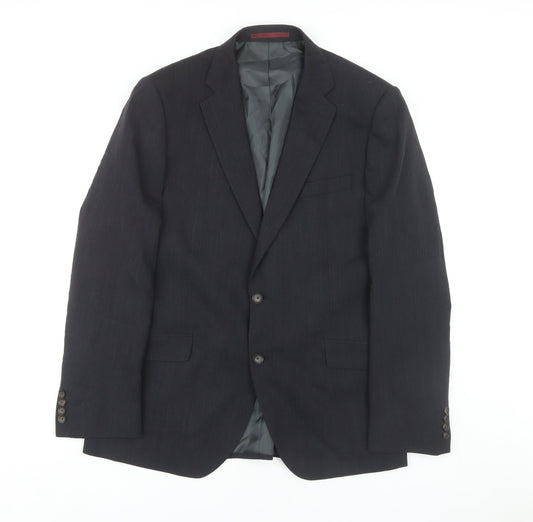 Marks and Spencer Men's Grey Blazer, Size 42, Regular Fit