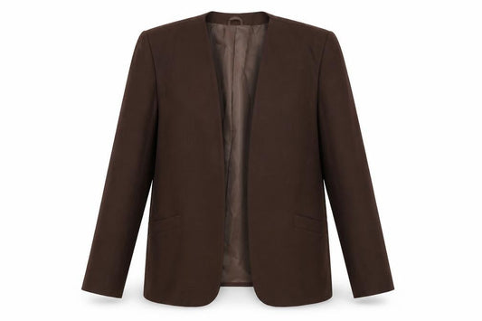 Features Women’s Brown Blazer, Size 14, Mid-Length