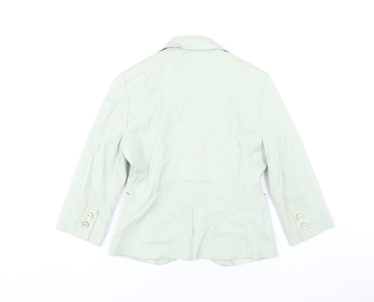 Topshop Women’s Green Blazer, Size 10, Casual, Lined