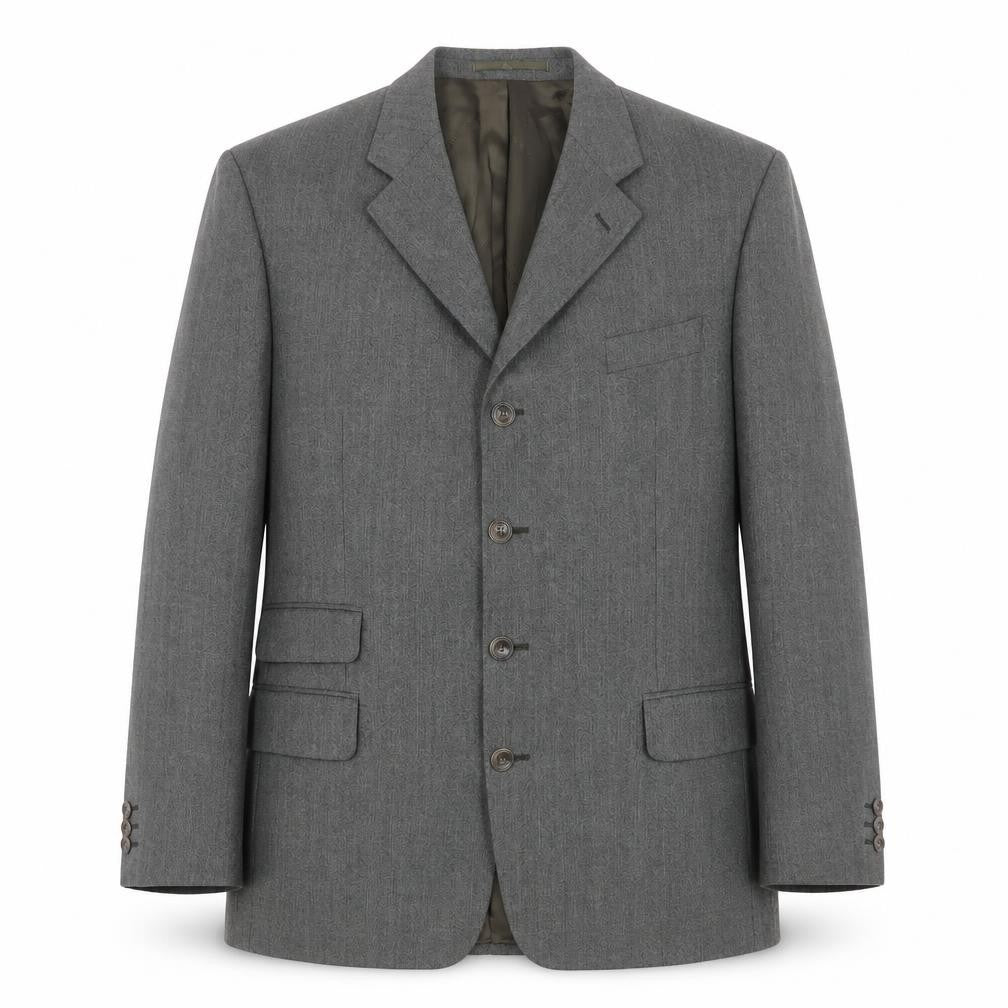 Pierre Cardin Men's Grey Wool Blazer, 44R, Formal Jacket