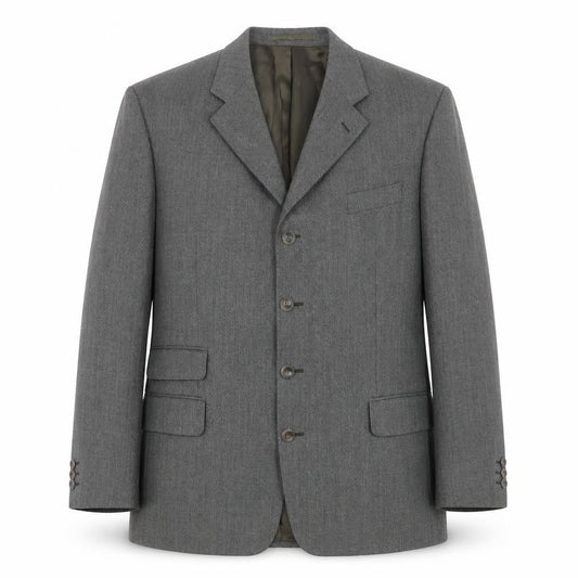 Pierre Cardin Men's Grey Wool Blazer, 44R, Formal Jacket