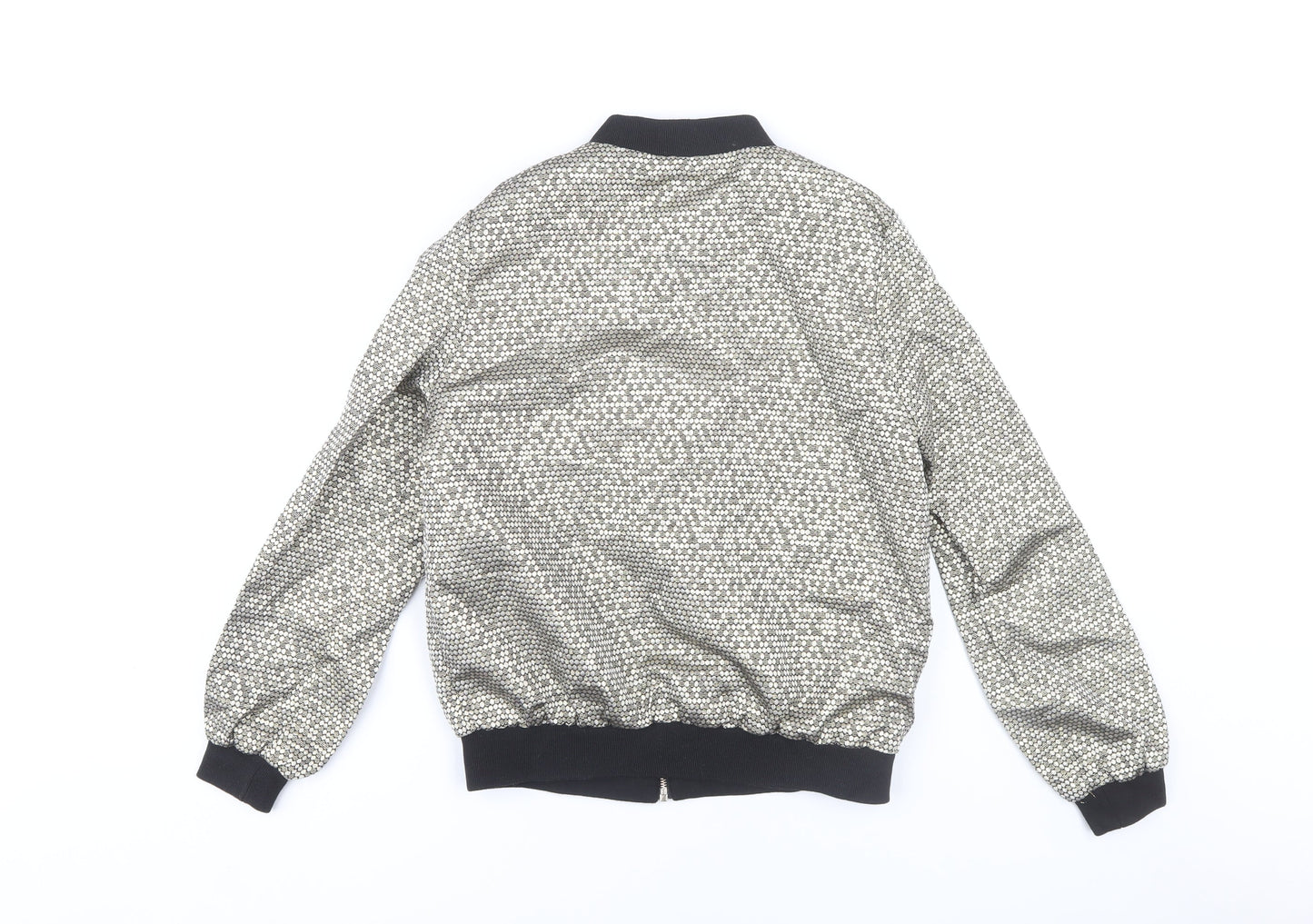 New Look Women's Gold Bomber Jacket Size 8