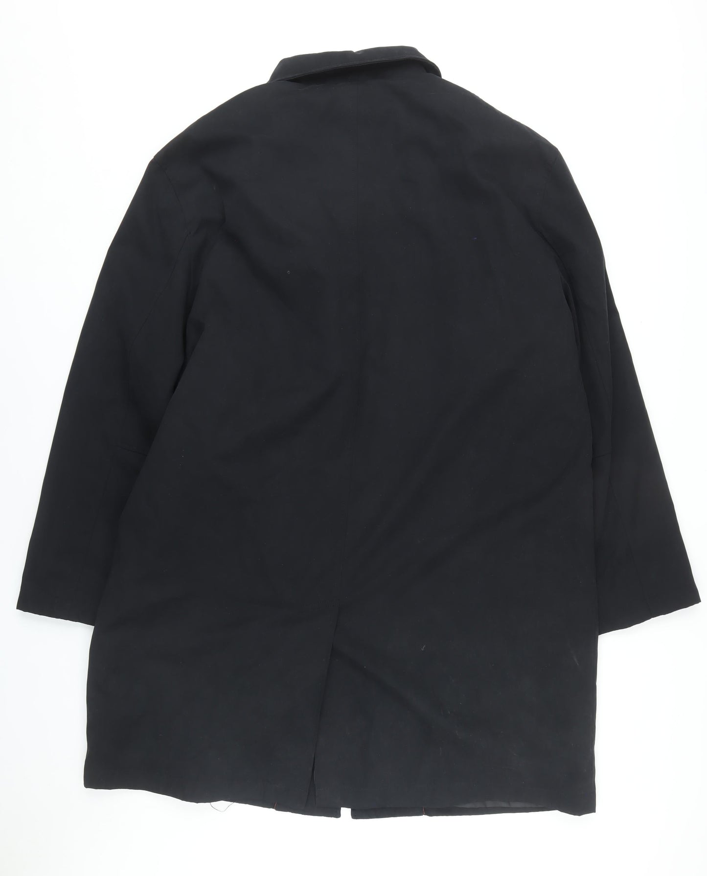 Bhs Men's Black XL Long Cotton Coat