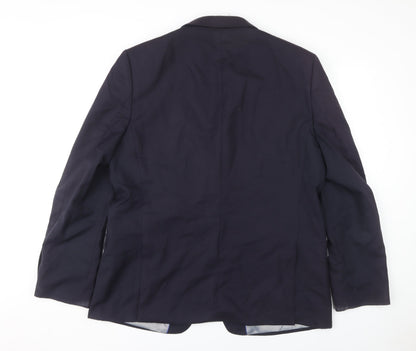 Performance Suit Men's Blue Blazer Size 46 Two-Button
