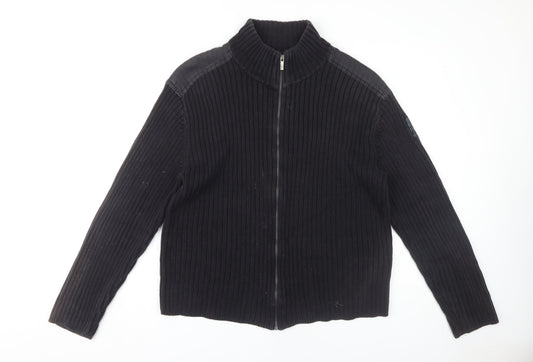 Calvin Klein Jeans Men's Black XL Full Zip Jumper