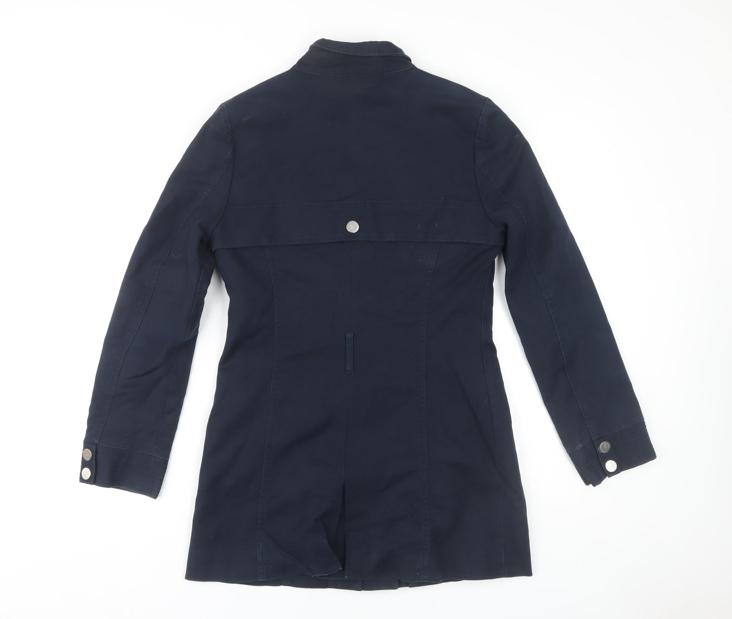 Marks and Spencer Women's Blue Military Style Jacket, Size 8