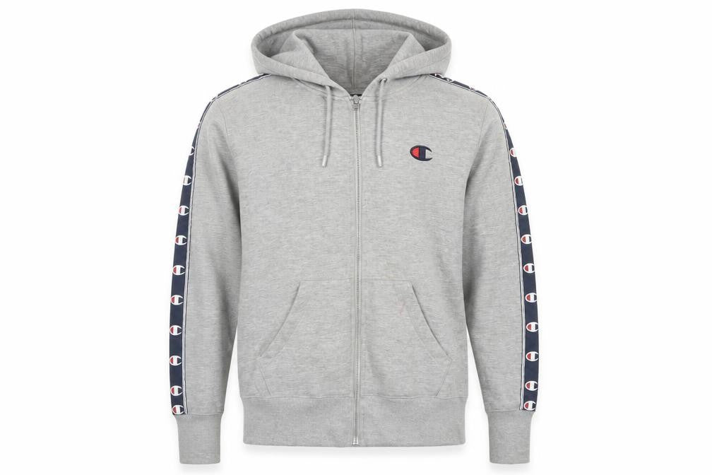 Champion Men's Grey Small Hoodie Jacket